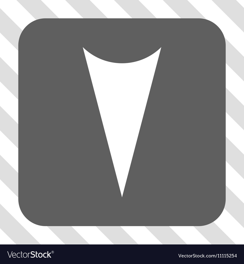 Arrowhead down rounded square button