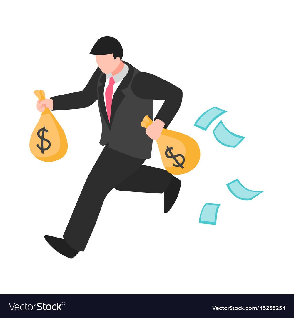 Corruption isometric icon Royalty Free Vector Image