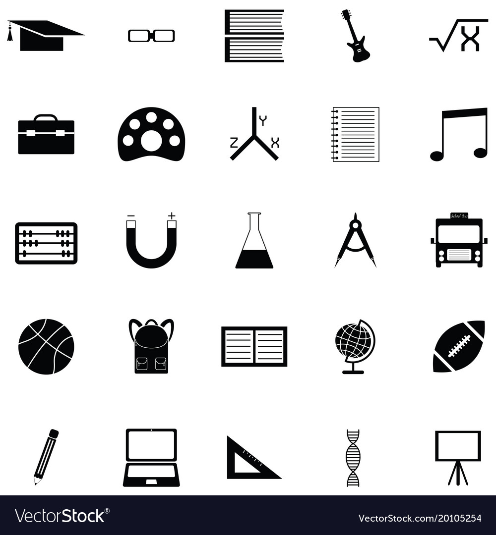 Education icon set