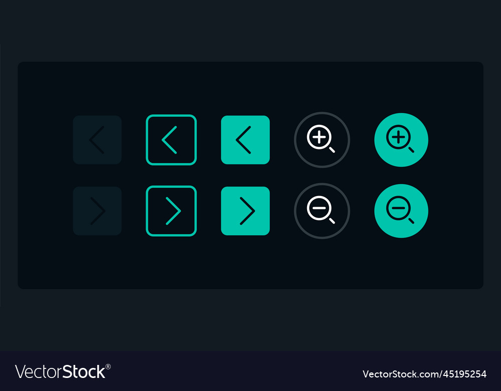 Move arrow and zoom buttons ui elements kit