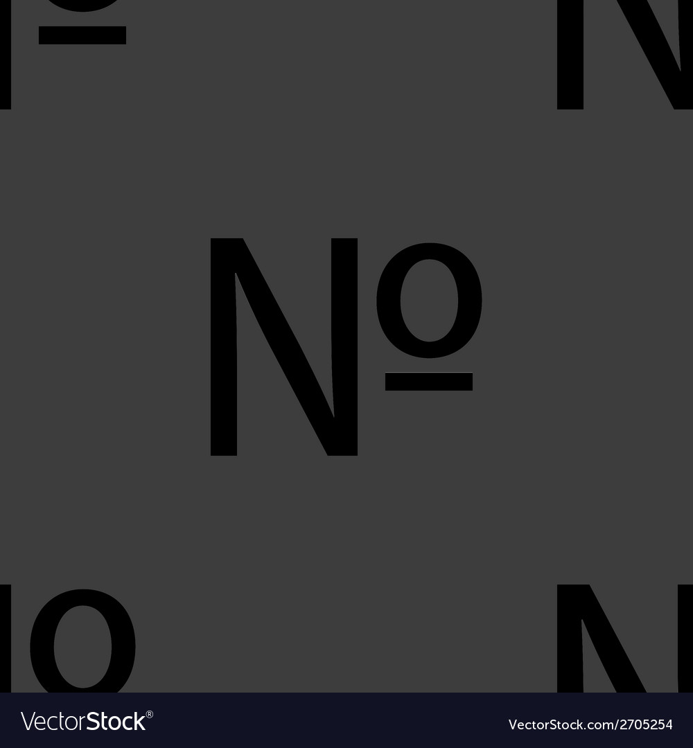 Number web icon flat design seamless pattern