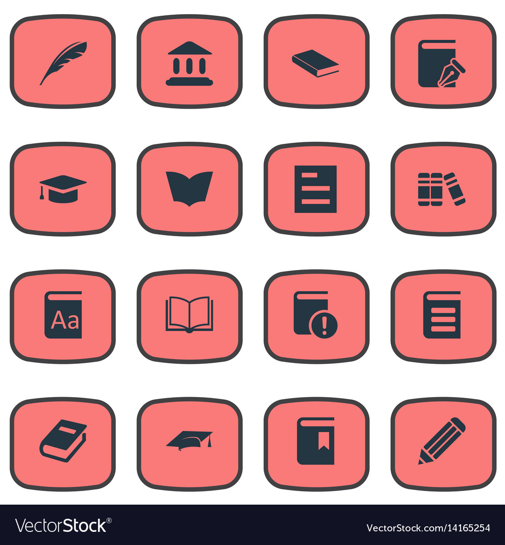 Set of simple knowledge icons