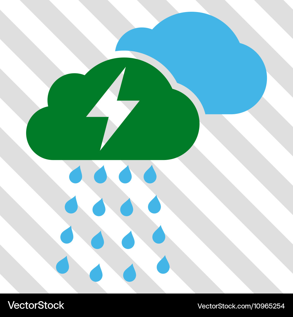 Thunderstorm clouds icon Royalty Free Vector Image