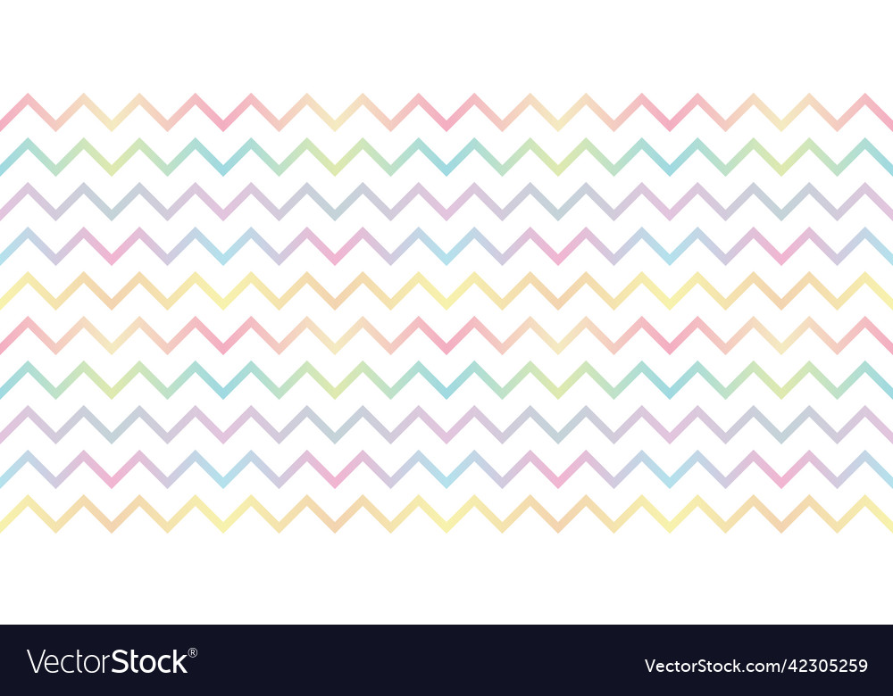 Colorful gradient zigzag pattern repeat vector image Colorful gradient zigzag pattern repeat
