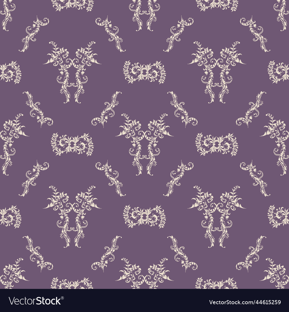 Damask seamless pattern for design vector image Damask seamless pattern for design