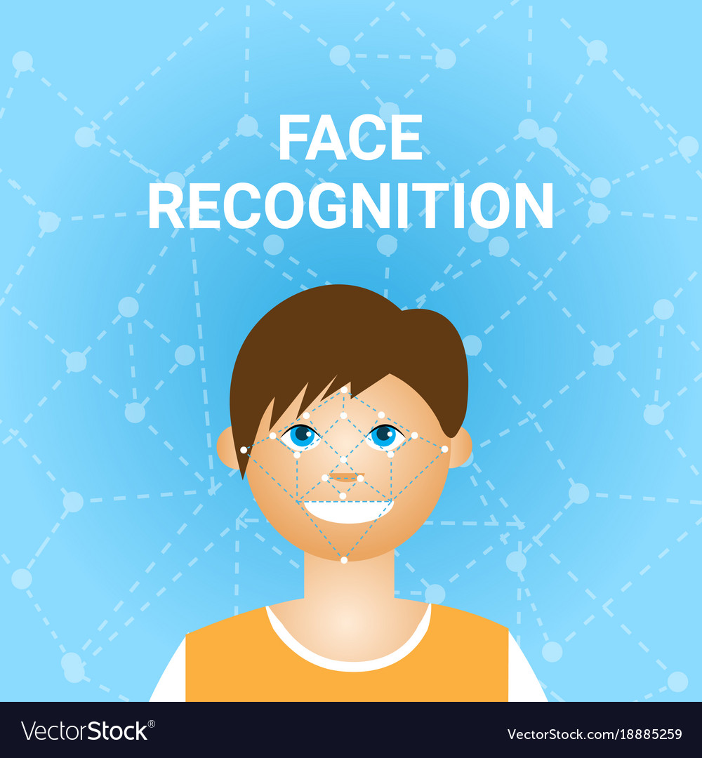 Face recognition biometrics scanning of male user