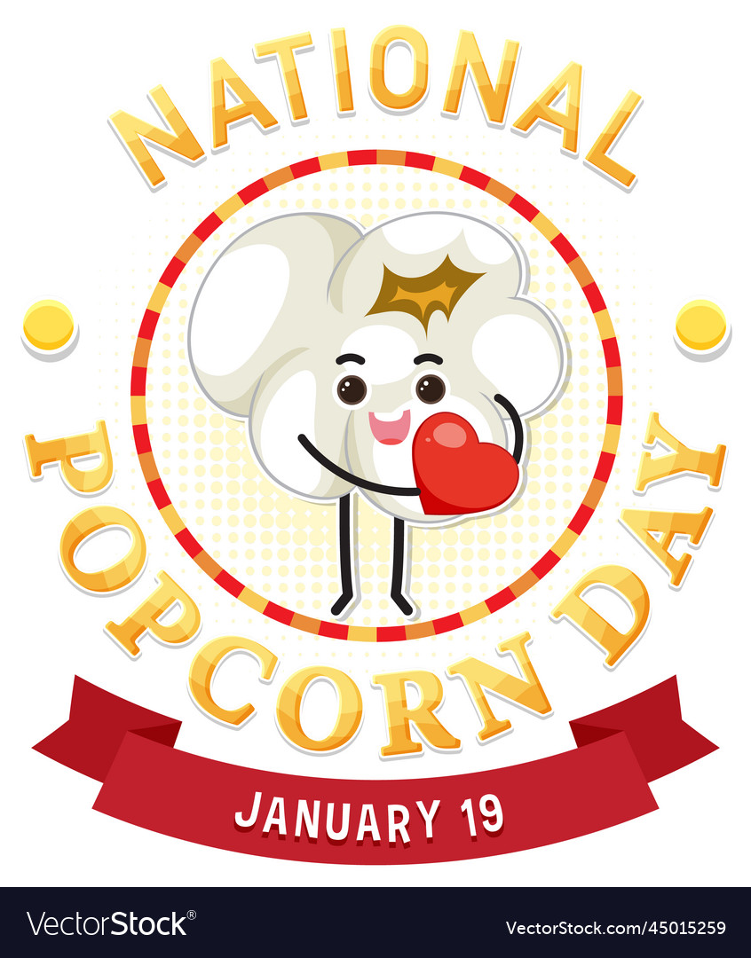 National popcorn day banner design