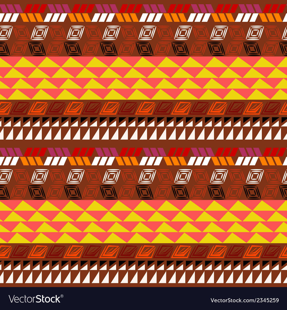 Seamless pattern with aztec drawing
