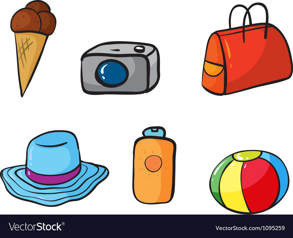 Various objects Royalty Free Vector Image - VectorStock