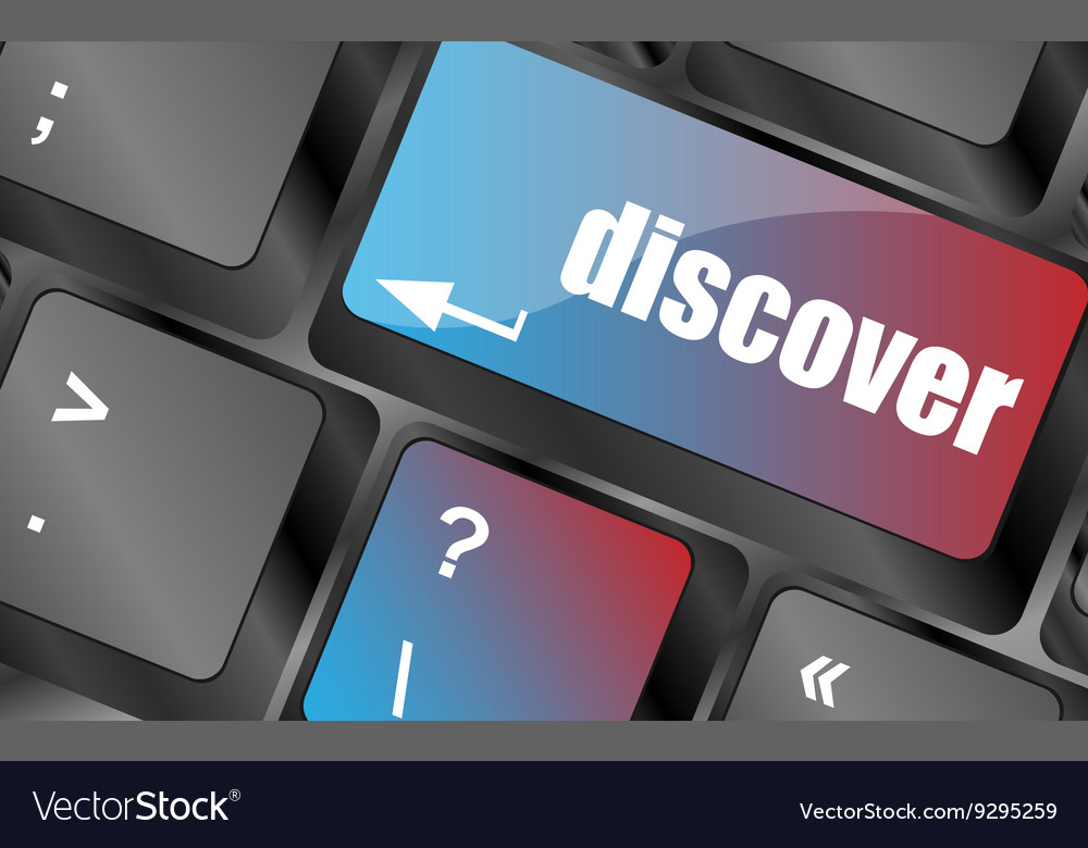 Word discover on computer keyboard keys
