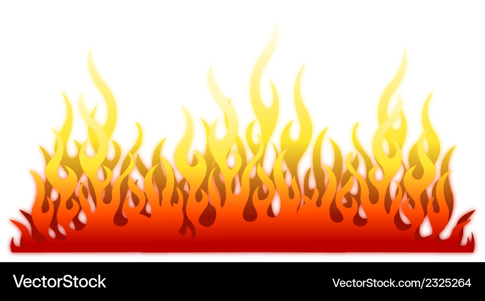 Burn flame fire background Royalty Free Vector Image