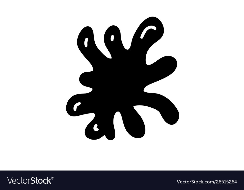 Cartoon liquid slime Royalty Free Vector Image