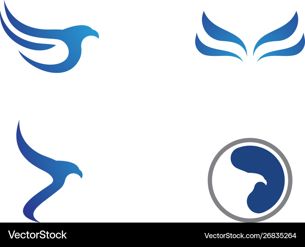 Eagle bird logo Royalty Free Vector Image - VectorStock