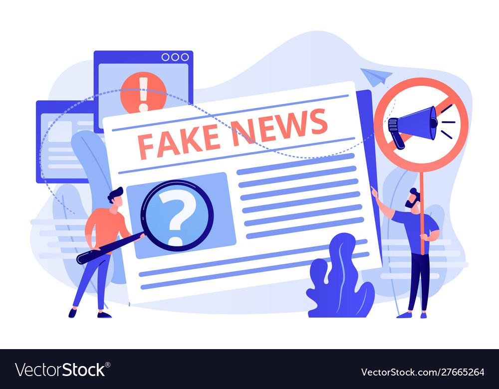 Fake News Concept Royalty Free Vector Image Vectorstock Fake News Concept Royalty Free Vector Image Vectorstock