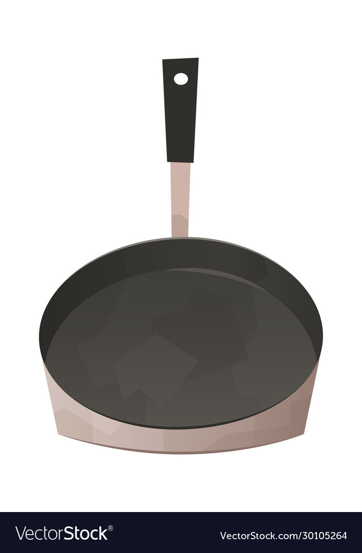 Frying pan isolated kitchen utensils for cooking