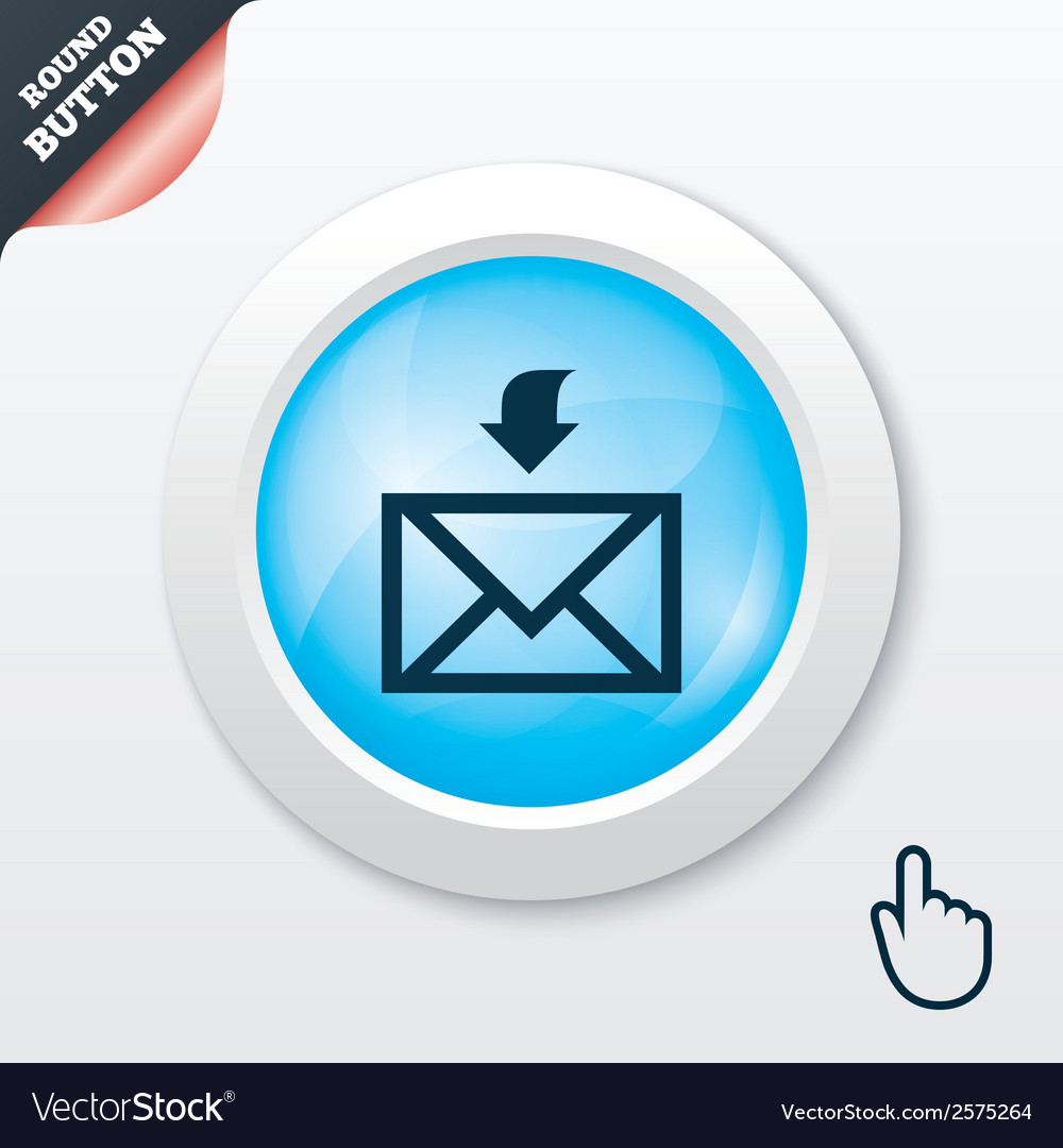 Mail receive icon envelope symbol get message