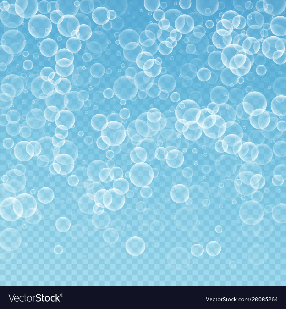 Random soap bubbles abstract background blowing b