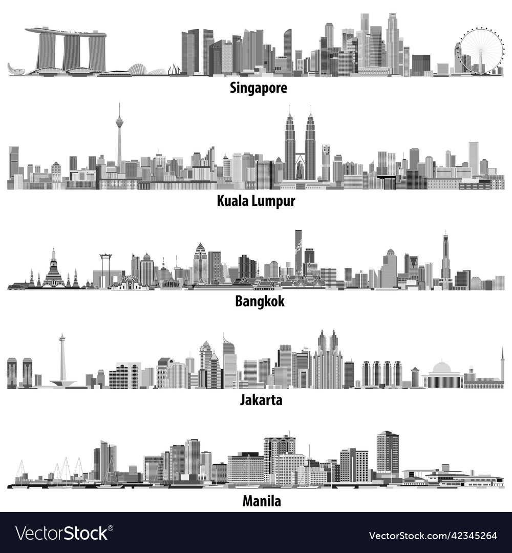 Singapur kuala lumpur bangkok jakarta und manila