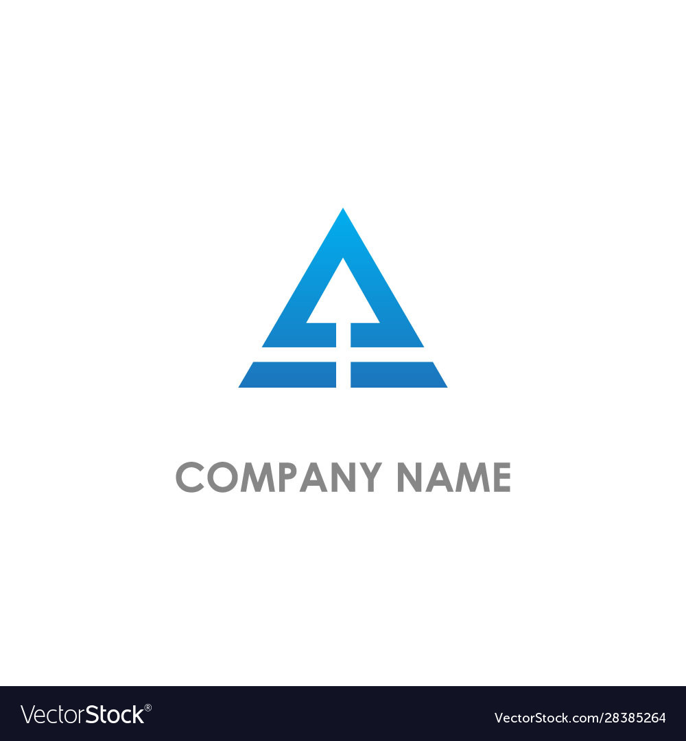 Triangle arrow up company logo