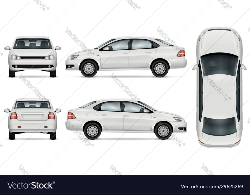 Auto sedan Royalty Free Vector Image - VectorStock