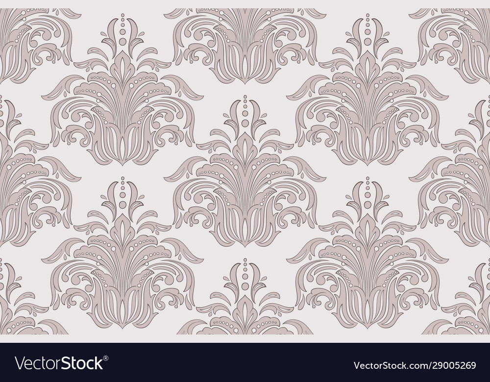 Damask seamless pattern element classical Vector Image