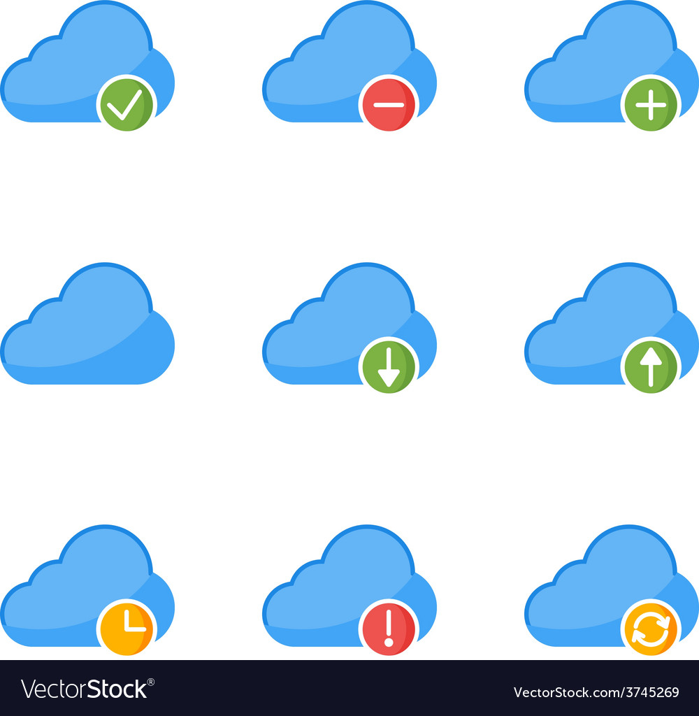 Flat style icon set for web and mobile application