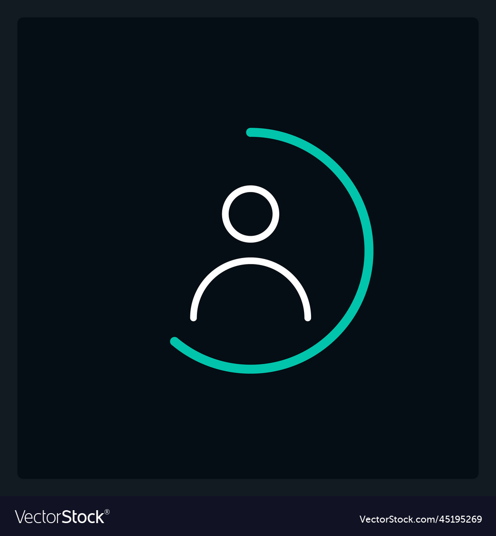 Profile completion progress ui element template vector image Profile completion progress ui element template