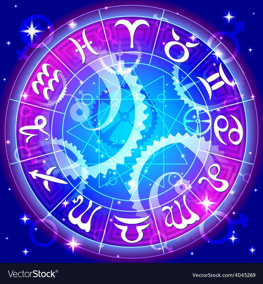 Zodiac circle in space