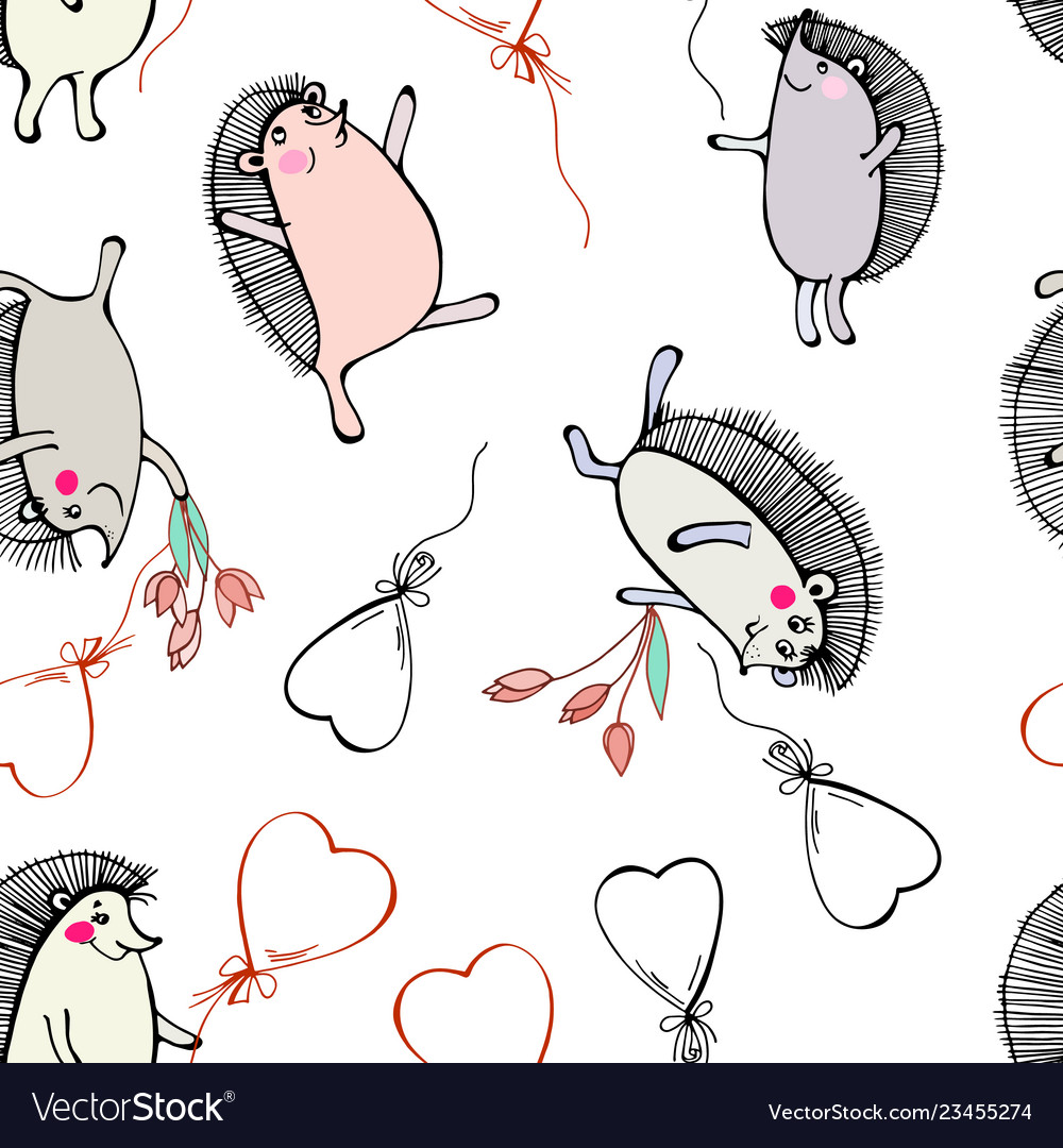 2 seamless spring pattern vector image 2 seamless spring pattern