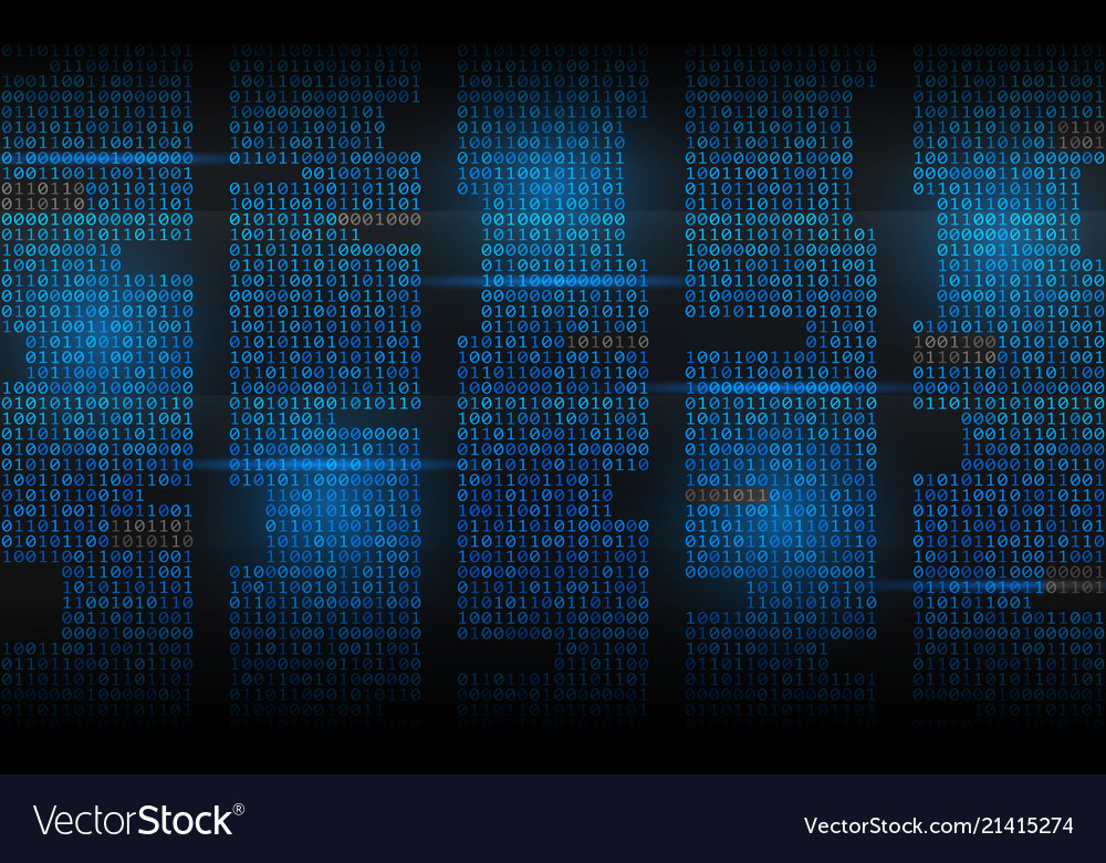 Binary background abstract streaming code matrix