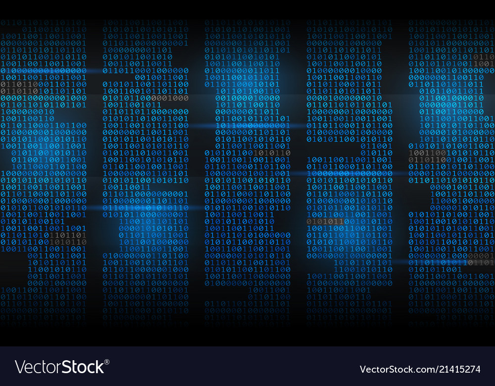 Binärcode Matrix Abstract