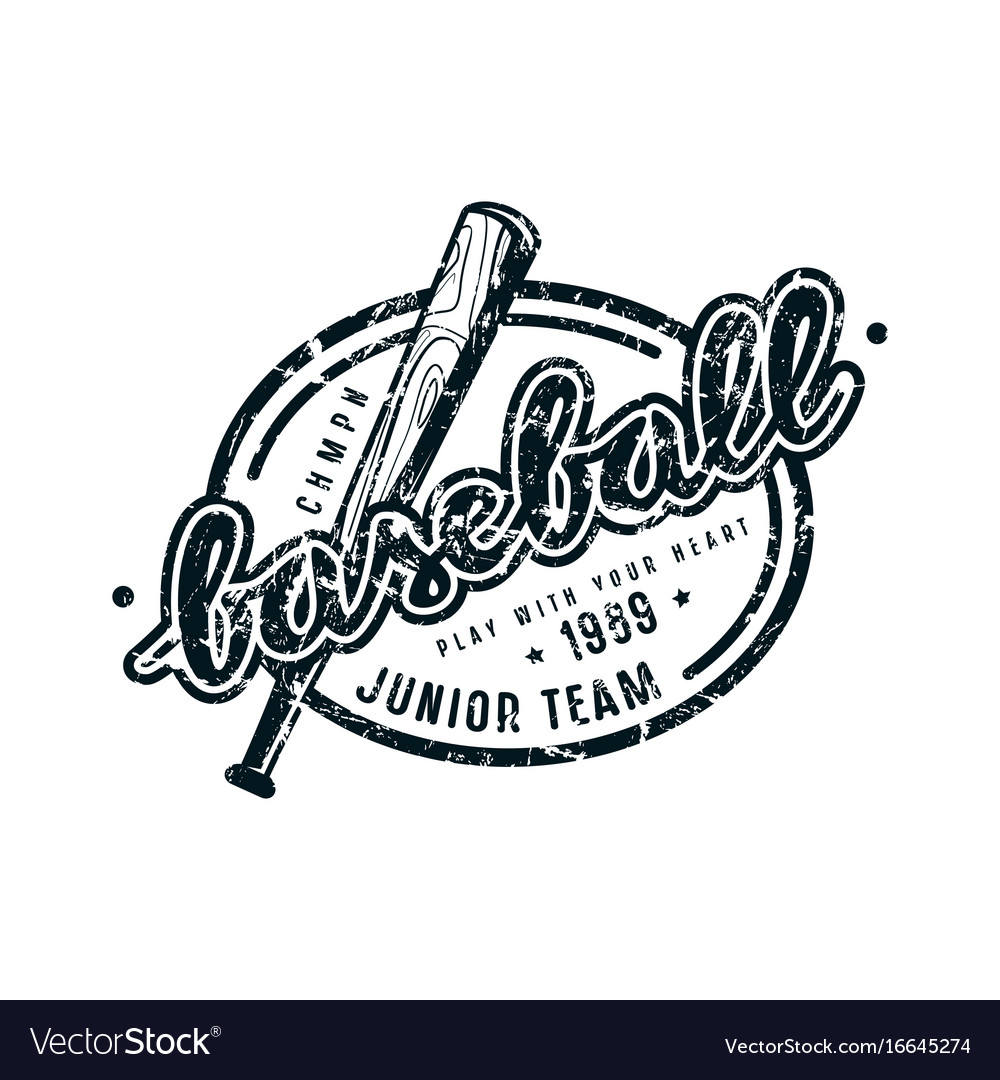 Emblem of baseball junior team