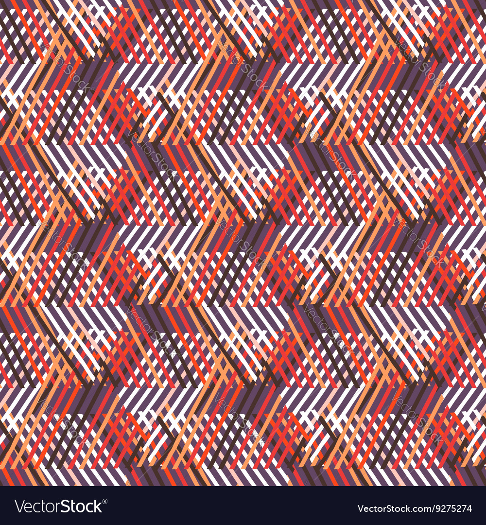 Geometric pattern with striped triangles