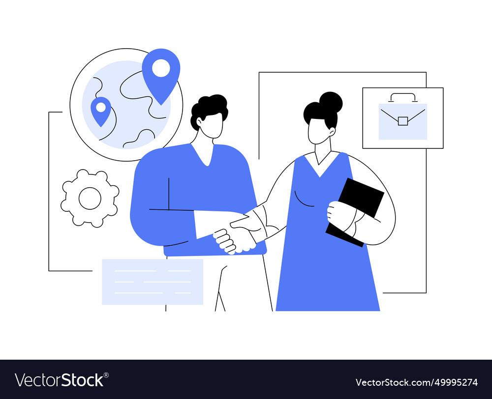 International relations isolated cartoon Vector Image
