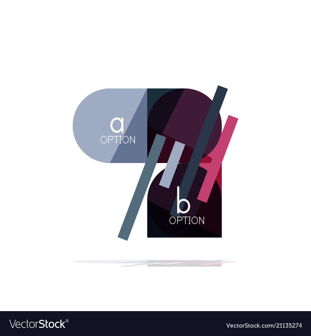 Minimal flat clean abstract option step vector image Minimal flat clean abstract option step