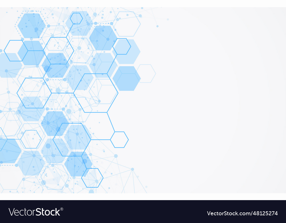 Molecule structure abstract tech background
