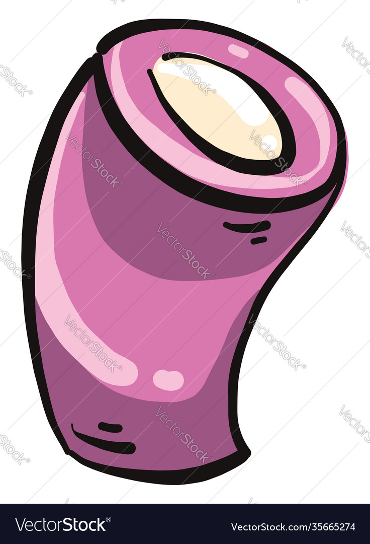 Pink marsmallow on a white background Royalty Free Vector