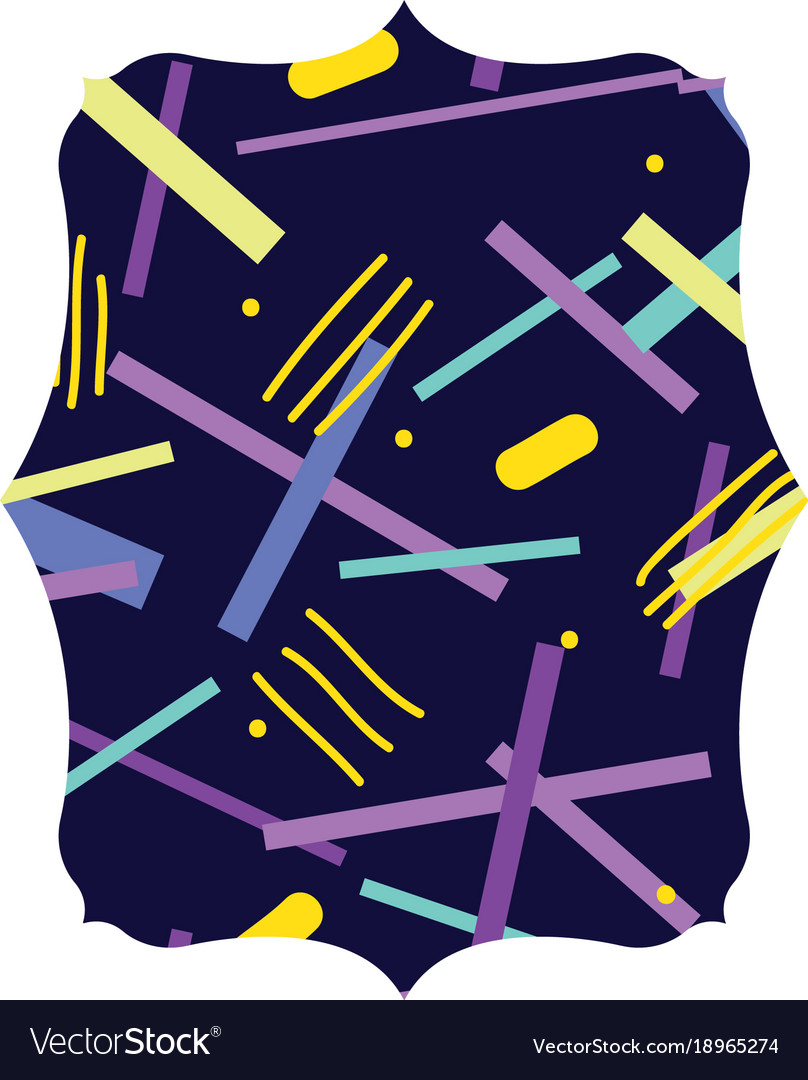 Rectangle with geometric figure style background