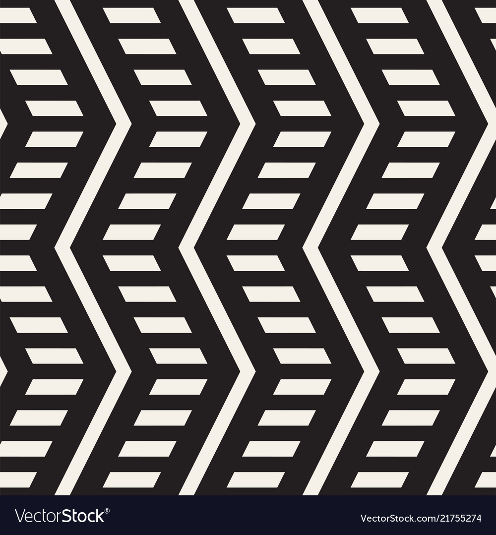 Zigzag Line Pattern - Abstract Geometric
