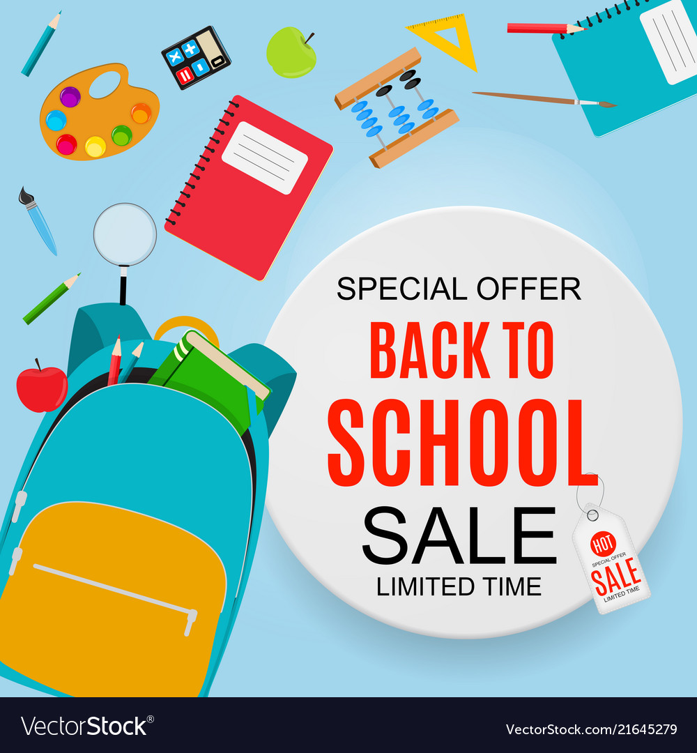 Back to School Sale Background