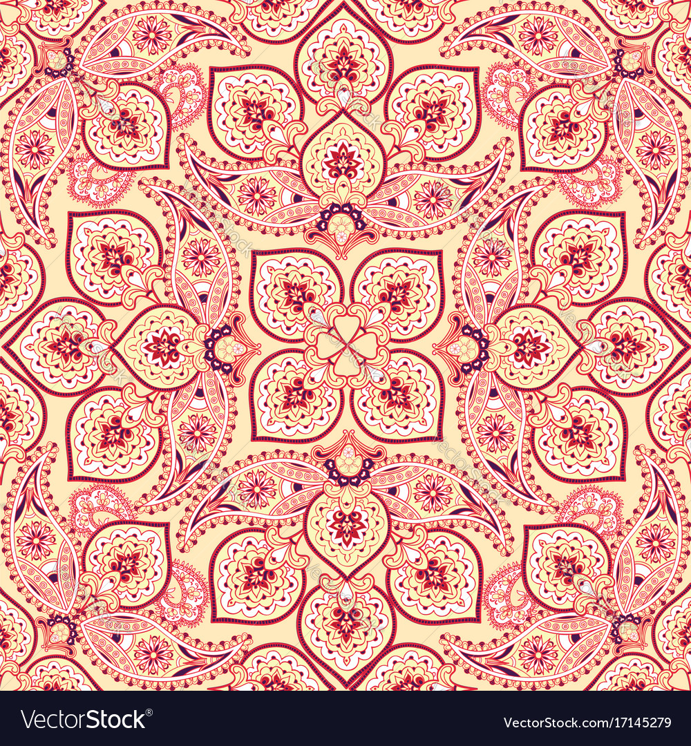 Floral seamless background oriental ornament