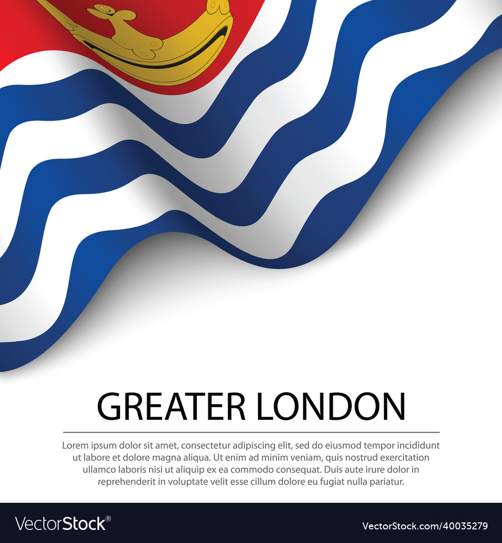 Greater London Flag - White Background