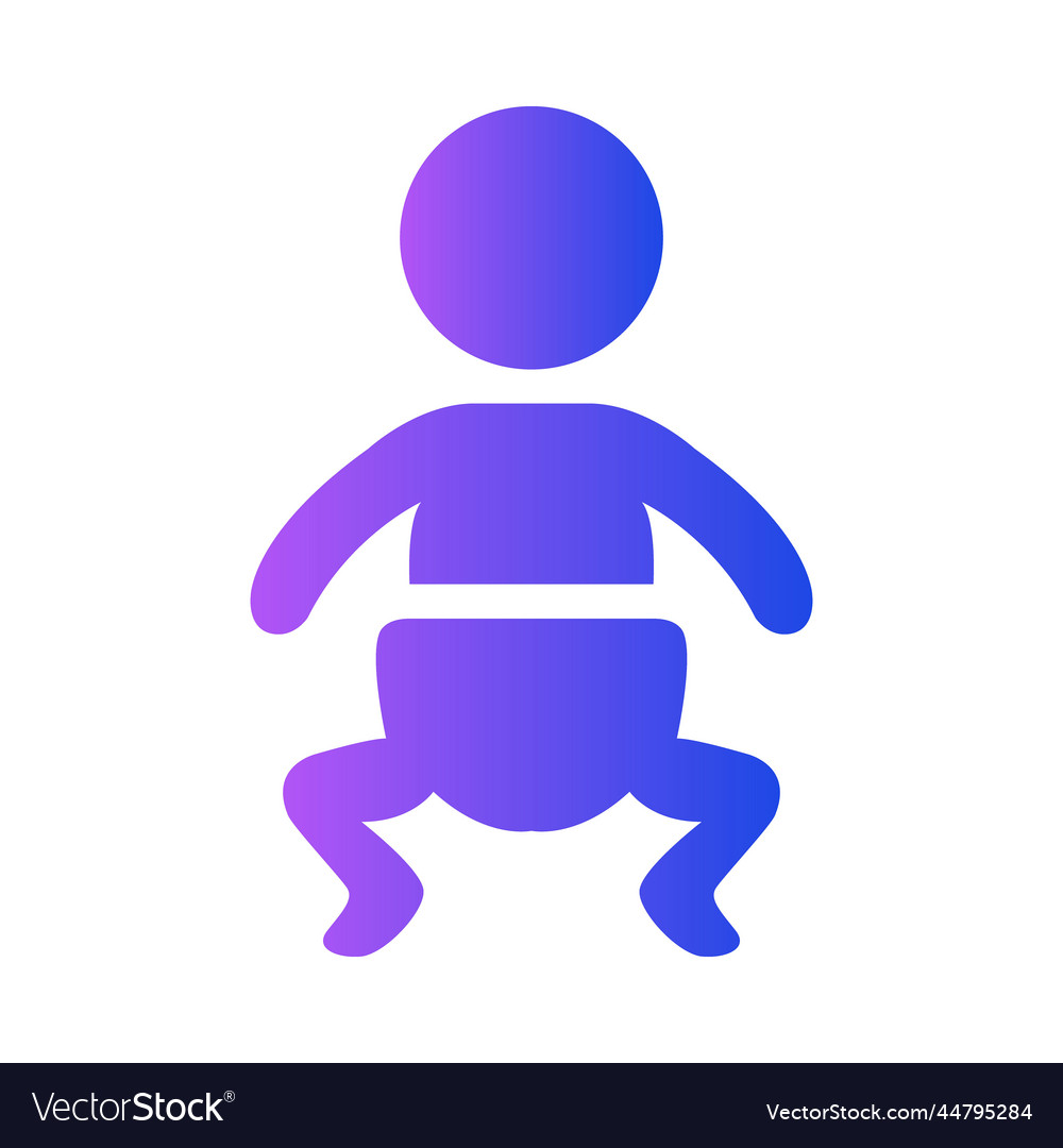 Baby gradient universal icon ui ux element sign