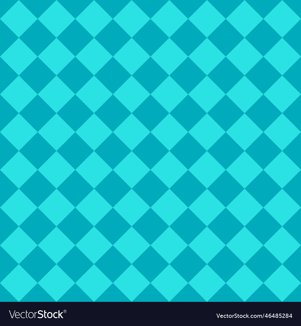 Blue seamless diagonal checkered squares pattern