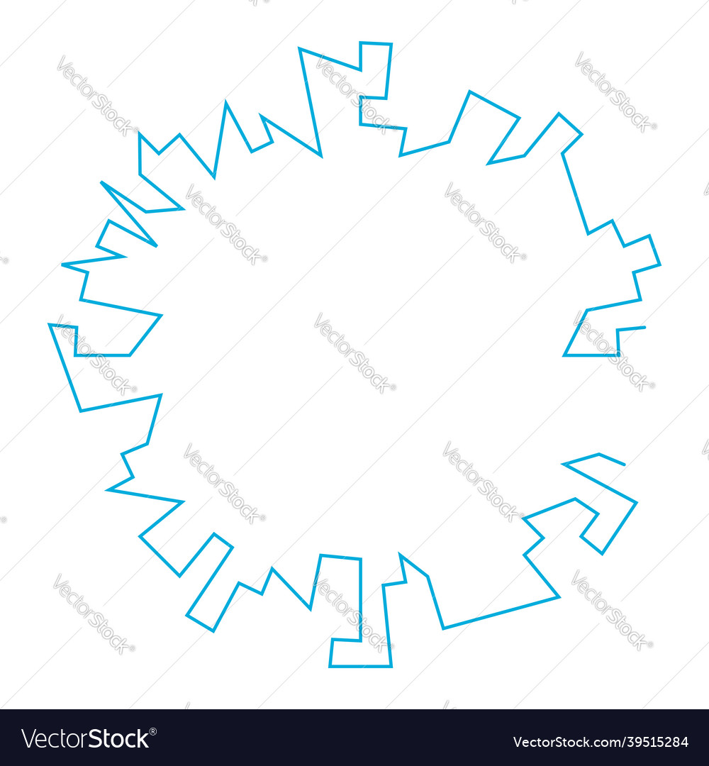 Geometric random circular element abstract vector image Geometric random circular element abstract