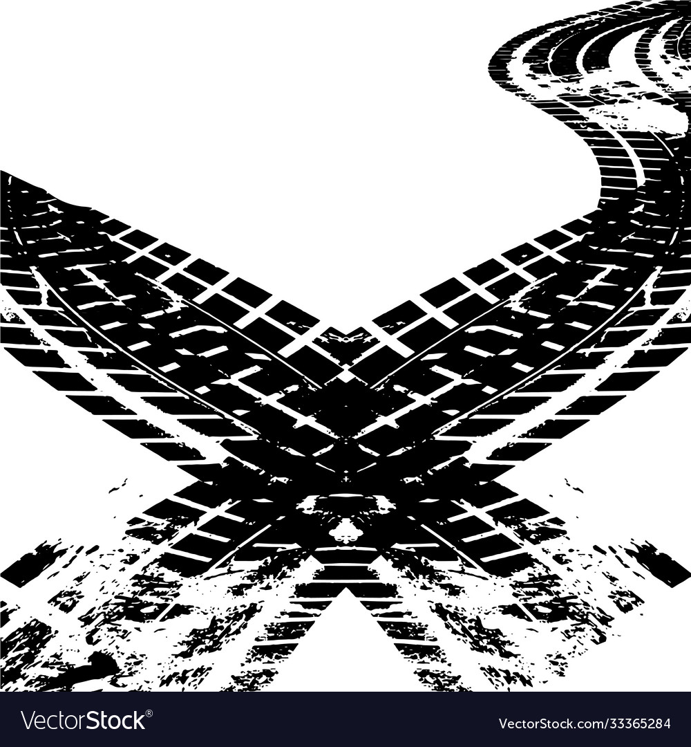 Grunge Reifenbahn drucken schmutzige Textur vector image Grunge Reifenbahn drucken schmutzige Textur