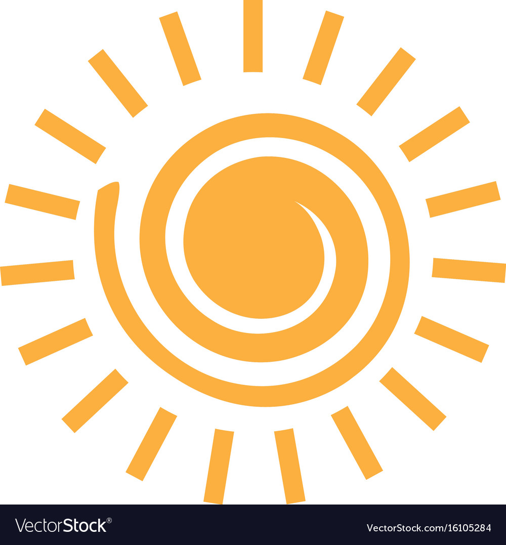 Isolated sun icon