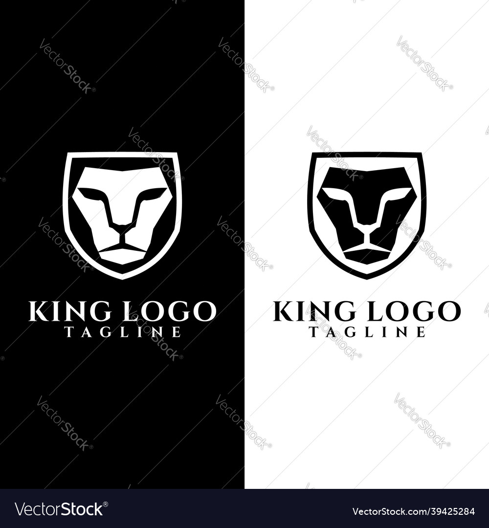 Lion head logo animal tiger graphic