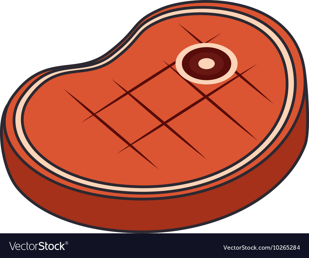 Meat food menu Royalty Free Vector Image - VectorStock