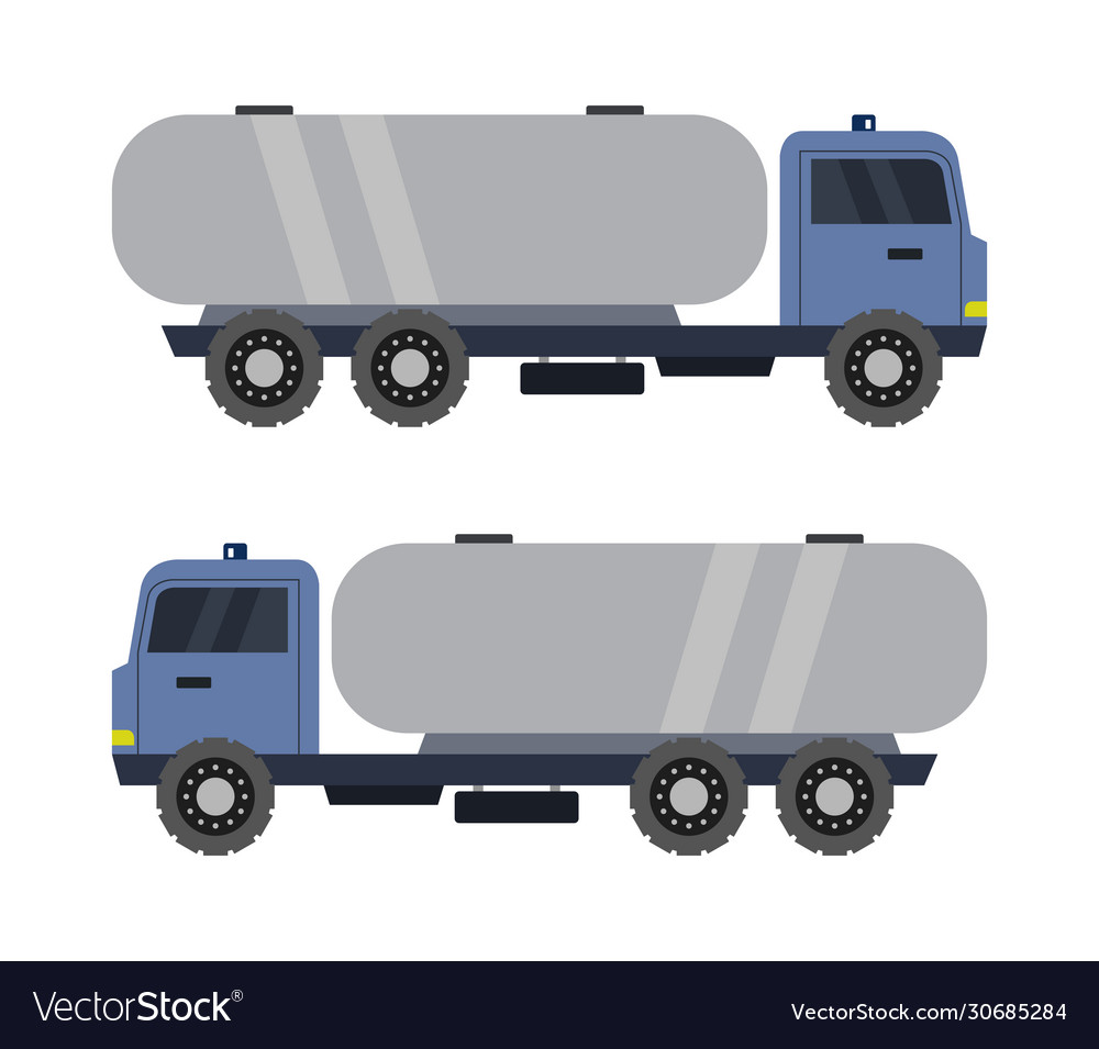 Truck tank icon in on white background